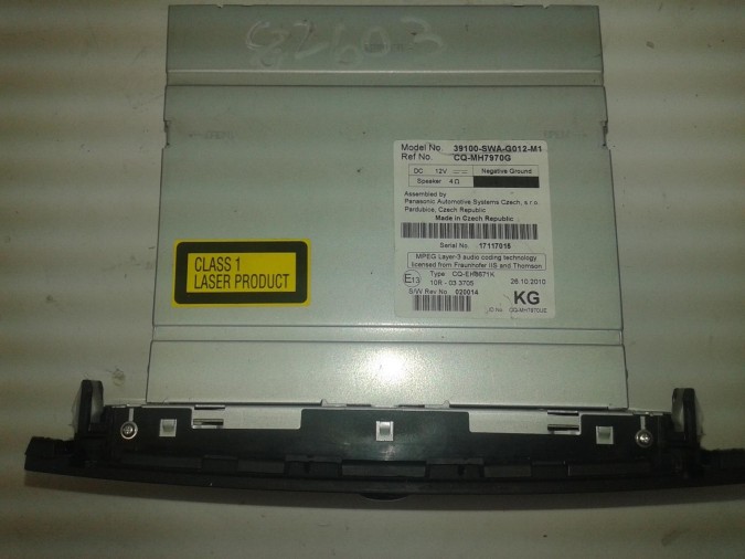 RADIO CD SO MAZDA CX-5 2011