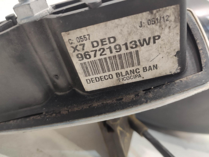 RETROVISOR DERECHO CITROEN C5 BLANCO 2012