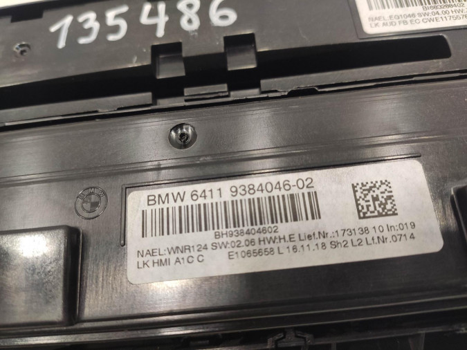 MANDO CLIMATIZACION BMW SERIE 1 2018