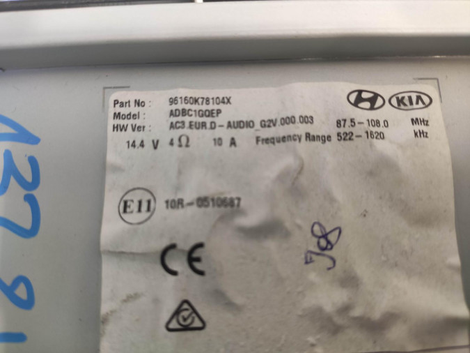 Radio CD HYUNDAI I10 2020