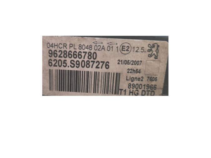 FARO DELANTERO DERECHO PEUGEOT 206 2004