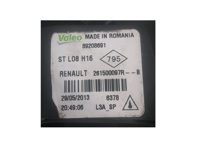 FARO ANTINIEBLA DELANTERO RENAULT CAPTUR 2013