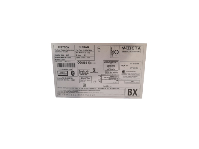 RADIO CD NISSAN QASHQAI 2017