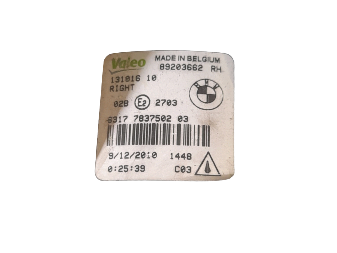FARO ANTINIUEBLA DELANTERO DERECHO BMW 116D 2011