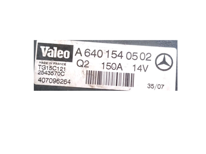 ALTERNADOR MERCEDES A 180 CDI 2012