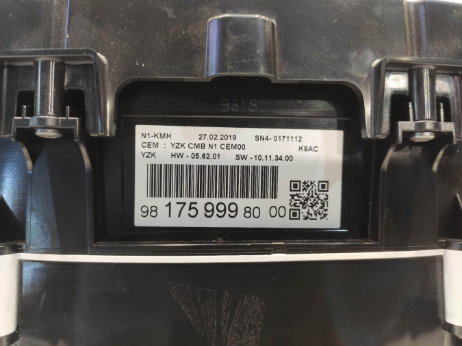 CUADRO INSTRUMENTOS CITROEN BERLINGO 2019