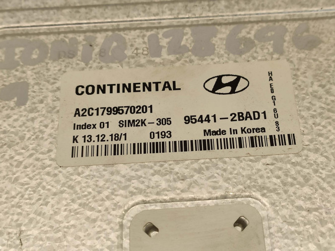 CENTRALITA MOTOR UCE HYUNDAI IONIQ 2019