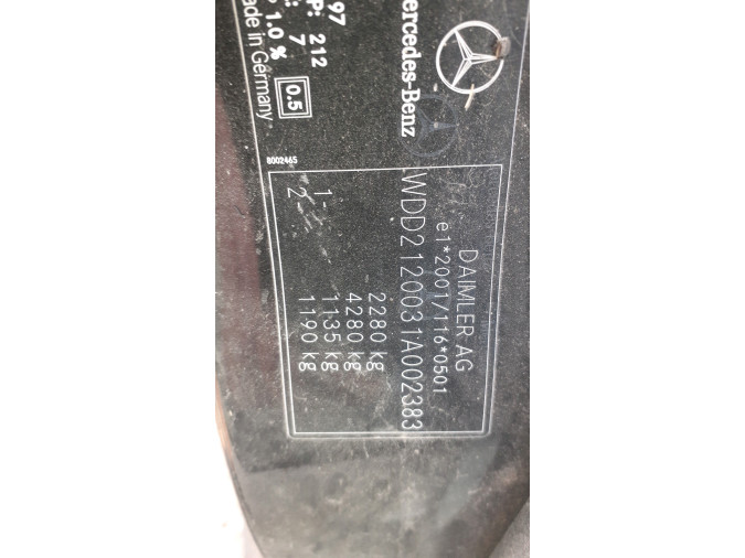 VALVULA INYEC.GAS 1 MERCEDES E 250 CDI / BLUETEC 2010