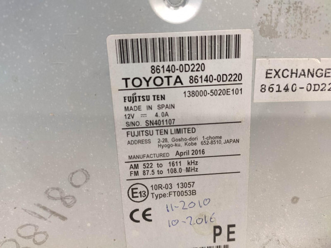 PANTA MULTIFUNCION TOYOTA YARIS 2015