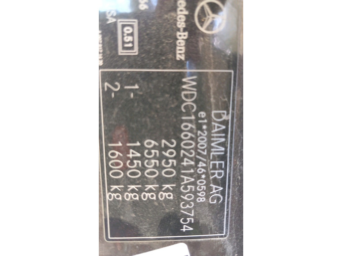 Piloto tr iz MERCEDES ML 350 BLUETEC 4MATIC 2015