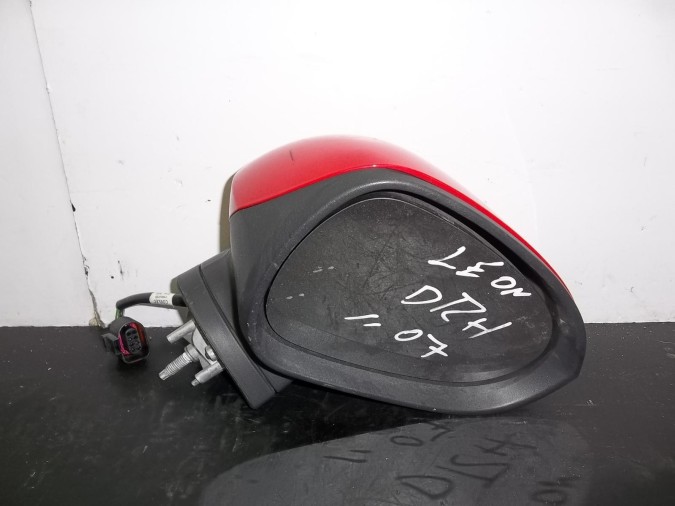 RETROVISOR DERECHO SEAT LEON ROJO 2009