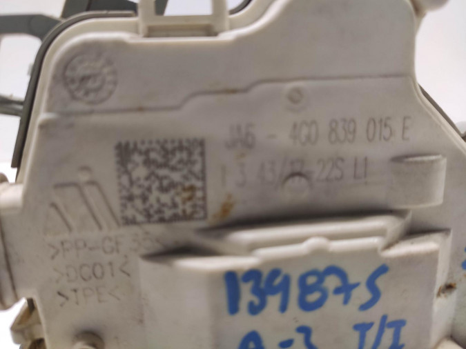 CERRADURA PUERTA TRASERA IZQUIERDA AUDI A3 2018
