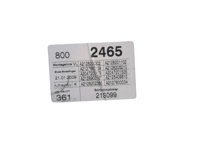 ELEVALUNAS DELANTERO IZQUIERDO MERCEDES E 250 CDI / BLUETEC 2010