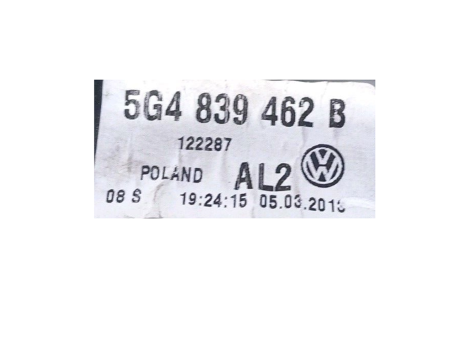 ELEVALUNAS TRASERO DERECHO VOLKSWAGEN GOLF 2013
