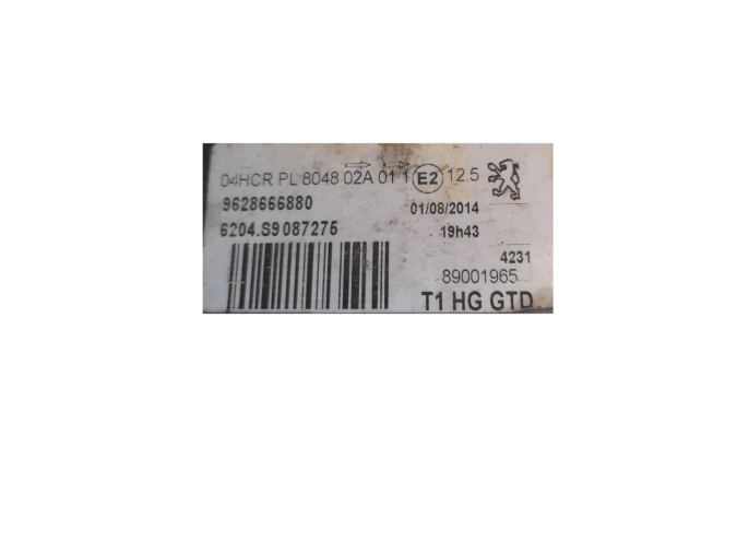 FARO DELANTERO IZQUIERDO PEUGEOT 206 2004