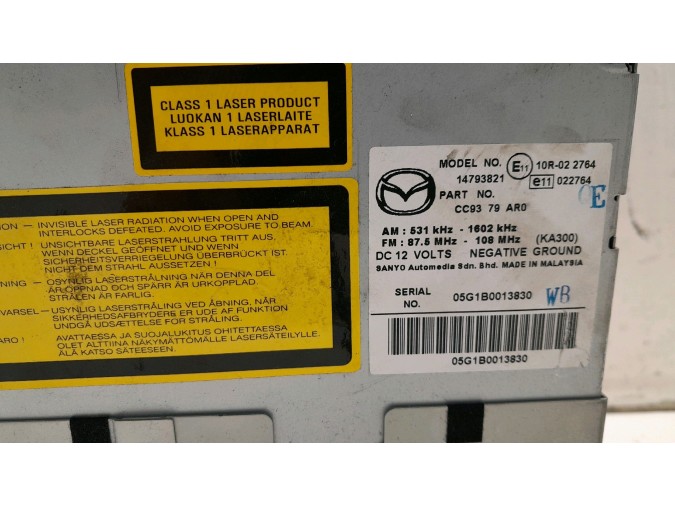 RADIO MAZDA 5 2000