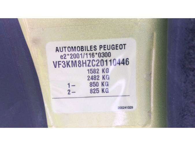 CONCHA PASE RUE.DL.I PEUGEOT 1007 2008