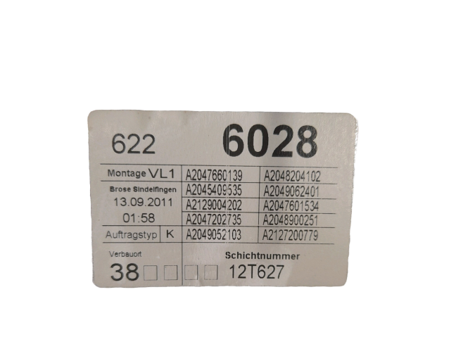 ELEVALUNAS DELANTERO IZQUIERDO MERCEDES C 220 CDI 2012