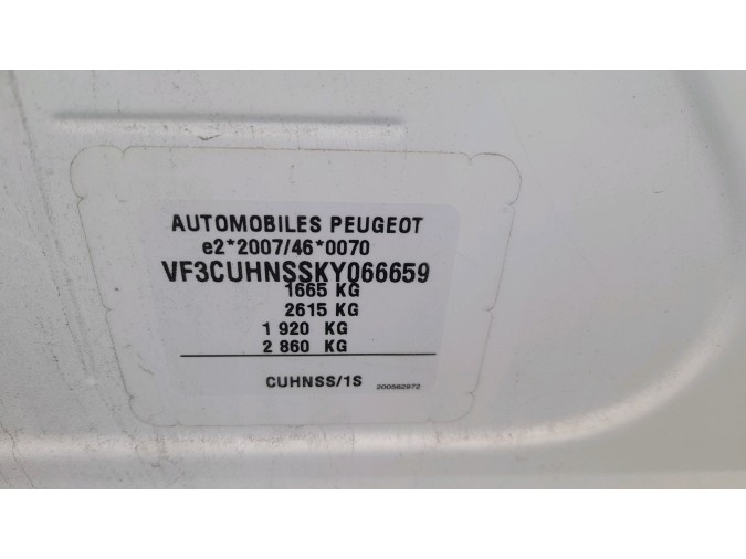 CINTURON SEGURIDAD TRASERO IZQUIERDO PEUGEOT 2008 THP 2019