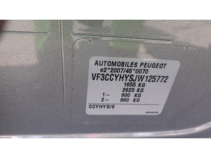PUERTA TRASERA IZQUIERDA PEUGEOT 208 GRIS 2019
