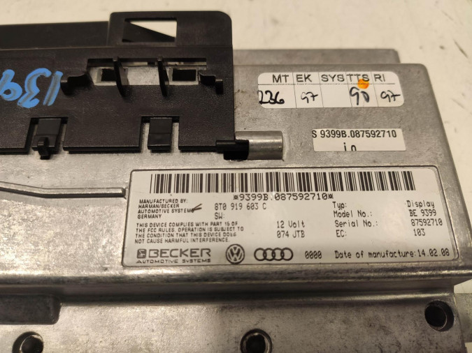 SISTEMA AUDIO AUDI Q7 2009