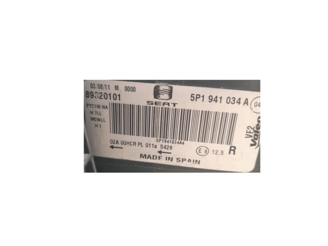 FARO DELANTERO DERECHO SEAT LEON 2013
