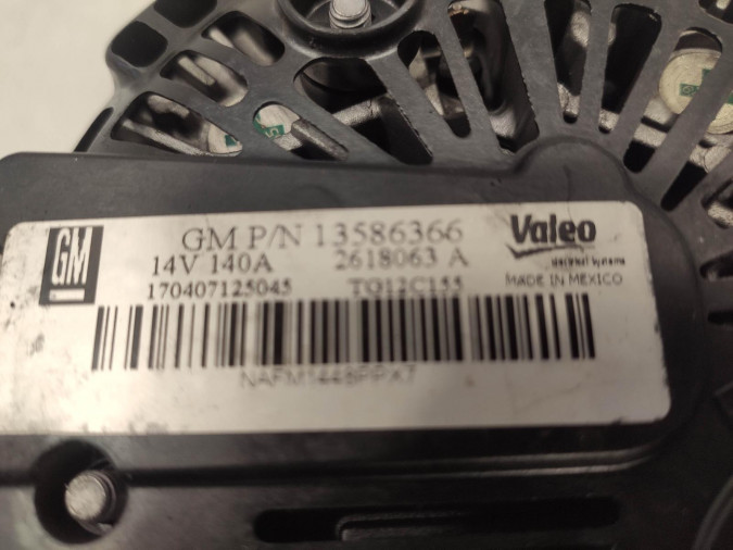 ALTERNADOR OPEL ASTRA 2017