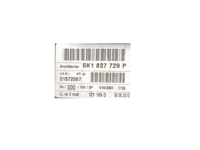 ELEVALUNAS DELANTERO IZQUIERDO VOLKSWAGEN GOLF 2010