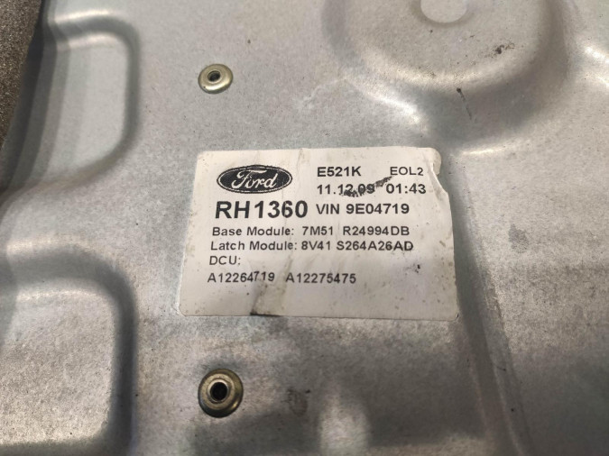 ELEVALUNAS TRASERO DERECHO TOYOTA YARIS 2010