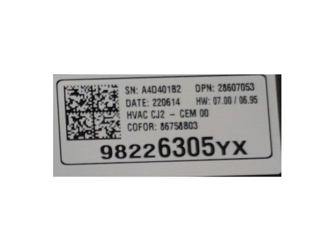 MANDO CLIMATIZACION OPEL CROSSLAND / CROSSLAND X 2022