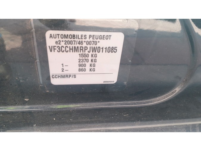 AIRBAG SUPERIOR LATERAL DERECHO PEUGEOT 208 2018
