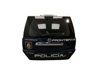PORTON TRASERO NISSAN X TRAIL BLANCO Y AZUL 2007