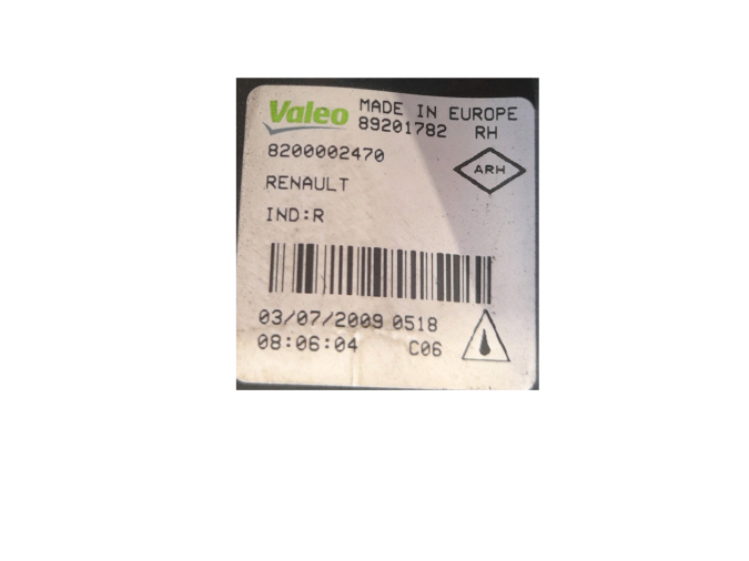 FARO ANTINIEBLA DELANTERO DERECHO RENAULT CLIO 2009