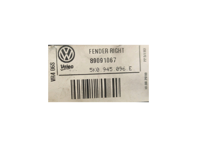 PILOTO TRASERO DERECHO EXTERIOR VOLKSWAGEN GOLF 2010