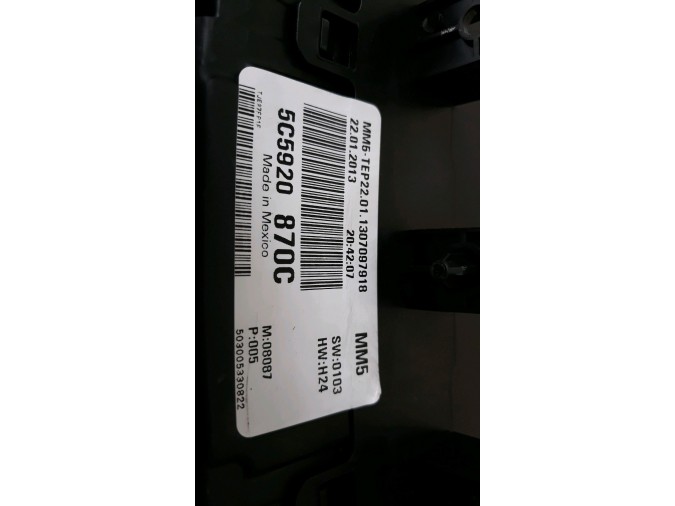 Cuadro instrumentos VOLKSWAGEN BEETLE 2013