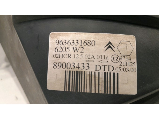 FARO DELANTERO DERECHO CITROEN SAXO 2000