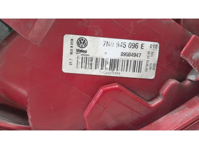 PILOTO TRASERO DERECHO EXTERIOR VOLKSWAGEN SHARAN 2011