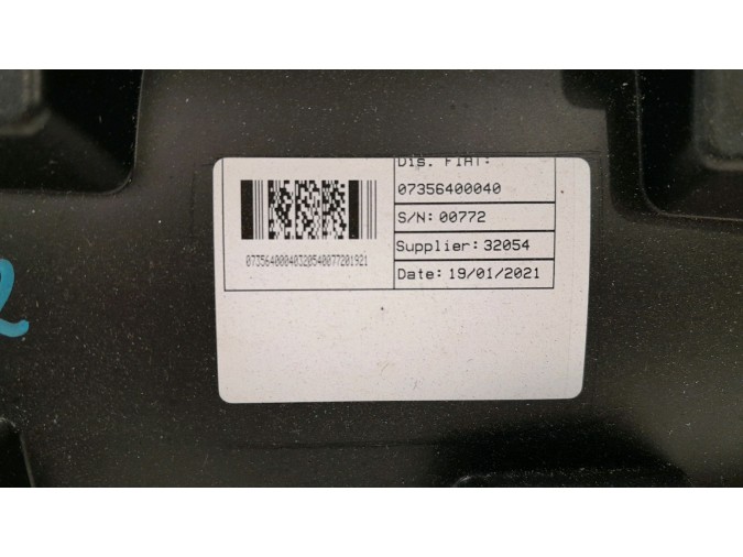 KIT AIRBAG FIAT 500 NEGRO 2017