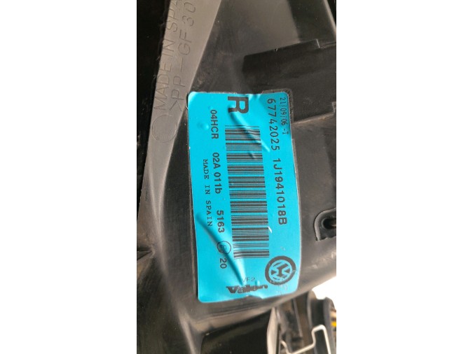 FARO DELANTERO DERECHO VOLKSWAGEN GOLF 2000