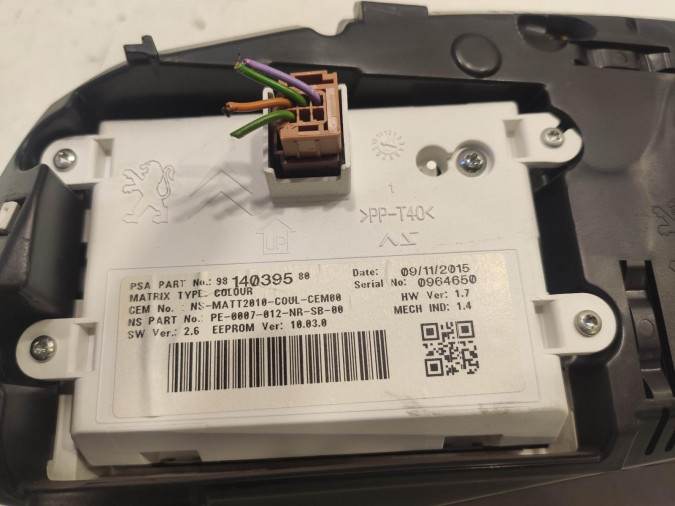 CUADRO INSTRUMENTOS DS DS5 2016