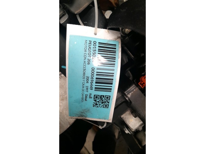 MOTOR CON ACCESORIOS Y CAJA DE CAMBIOS PEUGEOT 206 2004