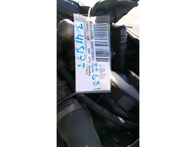 MOTOR CON ACCESORIOS Y CAJA DE CAMBIOS BMW 320I 2002
