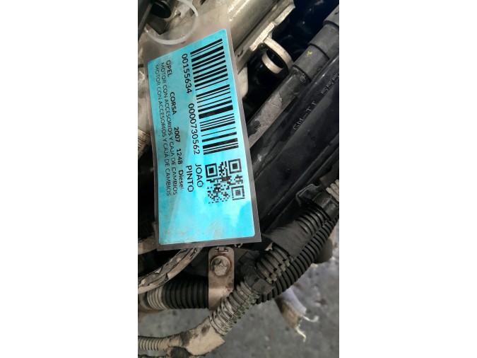 MOTOR CON ACCESORIOS Y CAJA DE CAMBIOS OPEL CORSA 2007