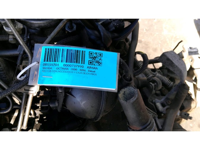MOTOR CON ACCESORIOS Y CAJA DE CAMBIOS SKODA OCTAVIA 2000