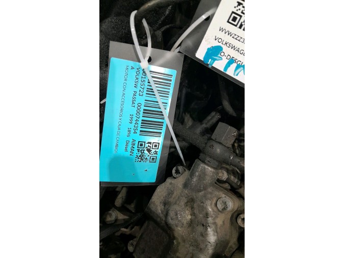 MOTOR CON ACCESORIOS Y CAJA DE CAMBIOS VOLKSWAGEN PASSAT