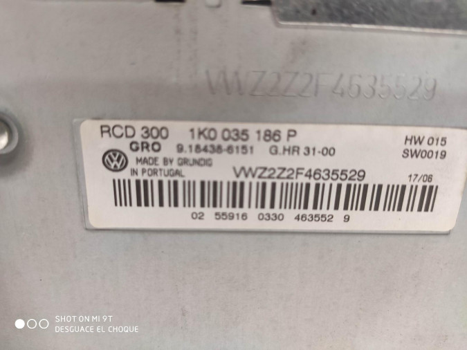 Radio CD VOLKSWAGEN PASSAT 2006