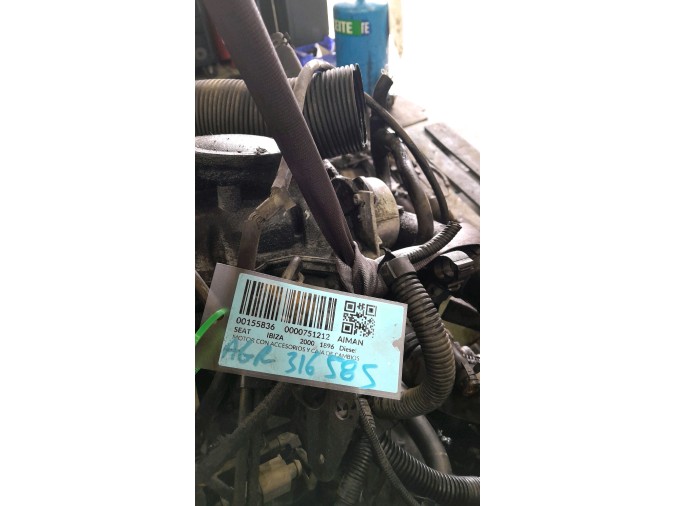 MOTOR CON ACCESORIOS Y CAJA DE CAMBIOS SEAT IBIZA 2000