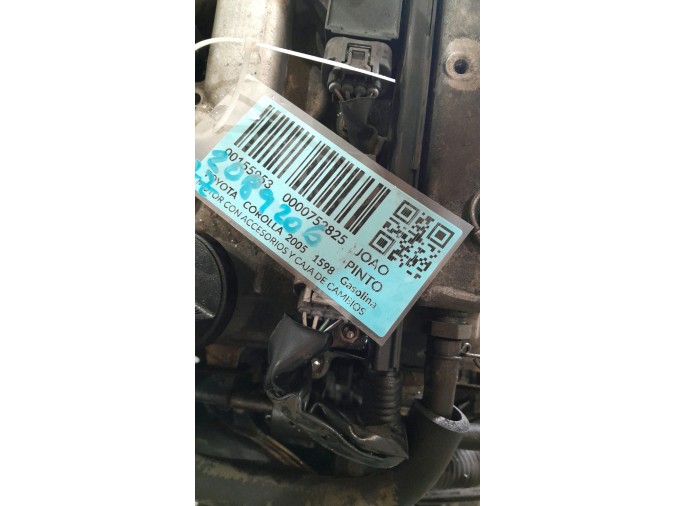 MOTOR CON ACCESORIOS Y CAJA DE CAMBIOS TOYOTA COROLLA 2005