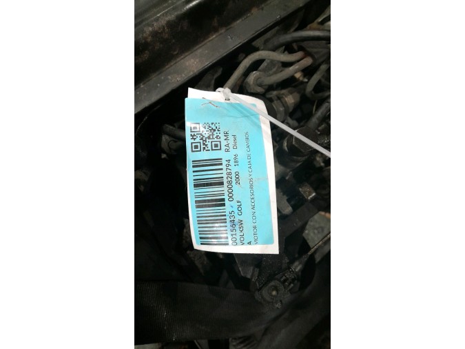 MOTOR CON ACCESORIOS Y CAJA DE CAMBIOS VOLKSWAGEN GOLF 1995