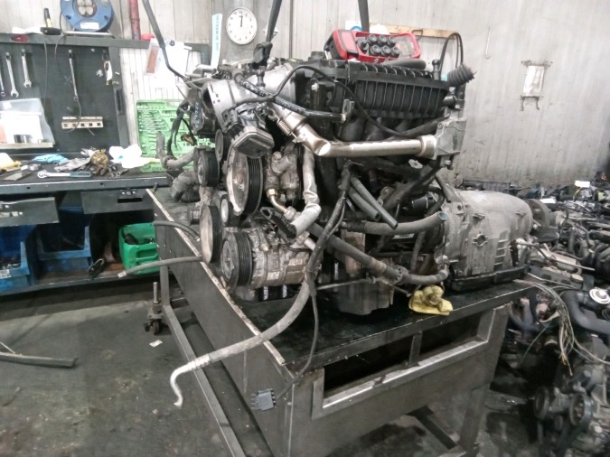 MOTOR CON ACCESORIOS Y CAJA DE CAMBIOS MERCEDES C 220 CDI 2005